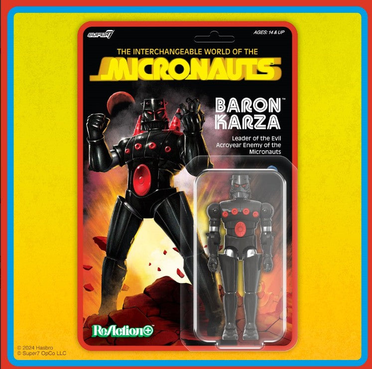 Micronauts Baron Karza 3 3/4-Inch ReAction+ Figure