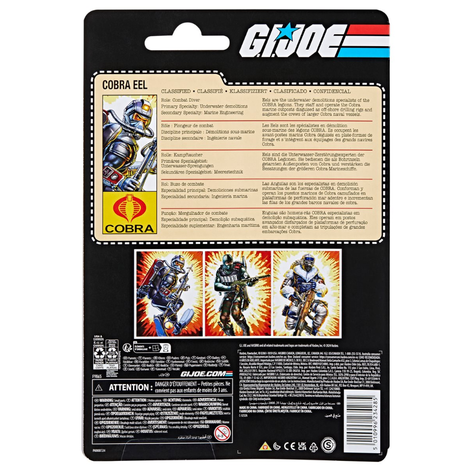 G.I. Joe Classified Series Retro Cardback Cobra Eel 6-Inch Action Figure