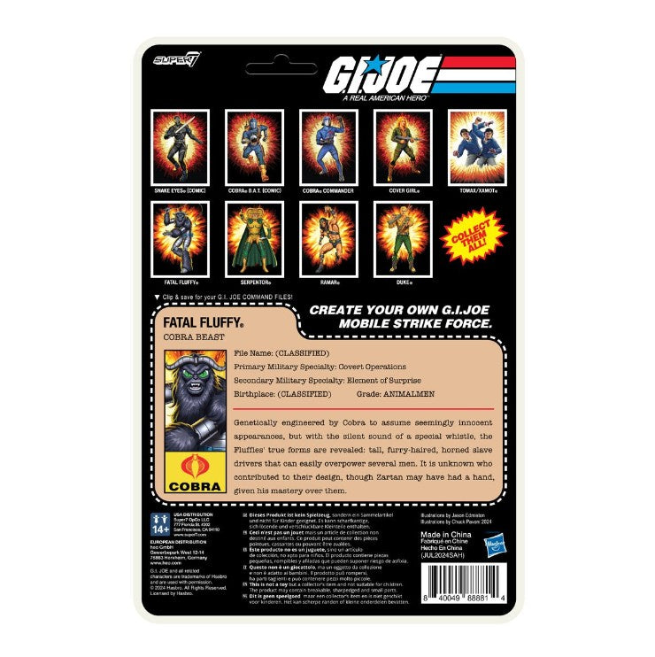 Sold out - G.I. Joe Reaction+ Fatal Fluffy 3.75" O-Ring Figure