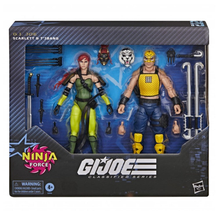 Preorder due July 2026 - G.I. Joe Classified Series #212, Ninja Force Scarlett and T'Jbang