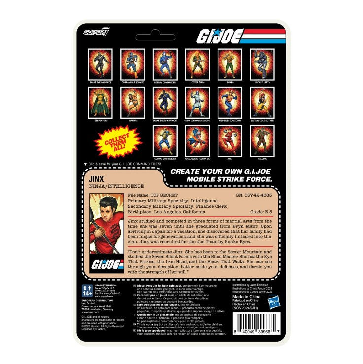 Sold out - G.I. Joe Jinx 3 3/4-Inch ReAction+ Figure