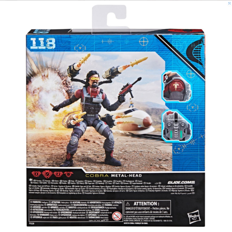 G.I. Joe Classified Series Deluxe Iron Grenadier Metal-Head 6-Inch Action Figure