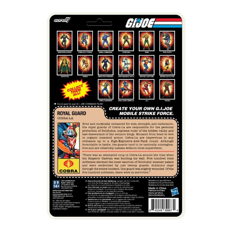 G.I. Joe Cobra-La (Royal Guard) 3 3/4-Inch ReAction+ Figure
