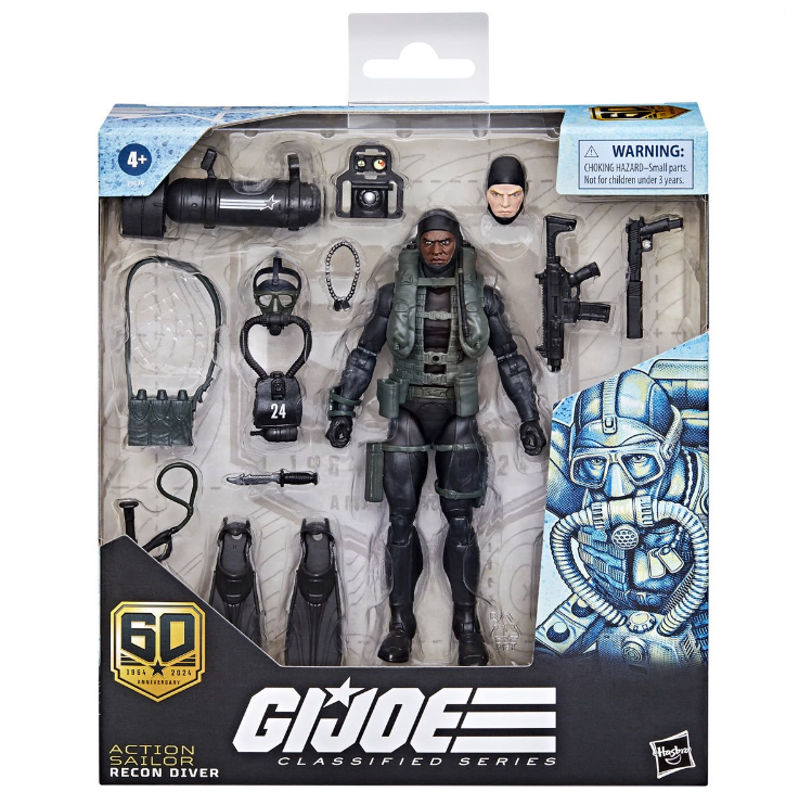 G.I. Joe Classified Series 60th Anniversary 6-Inch Action Sailor Recon Diver Action Figure