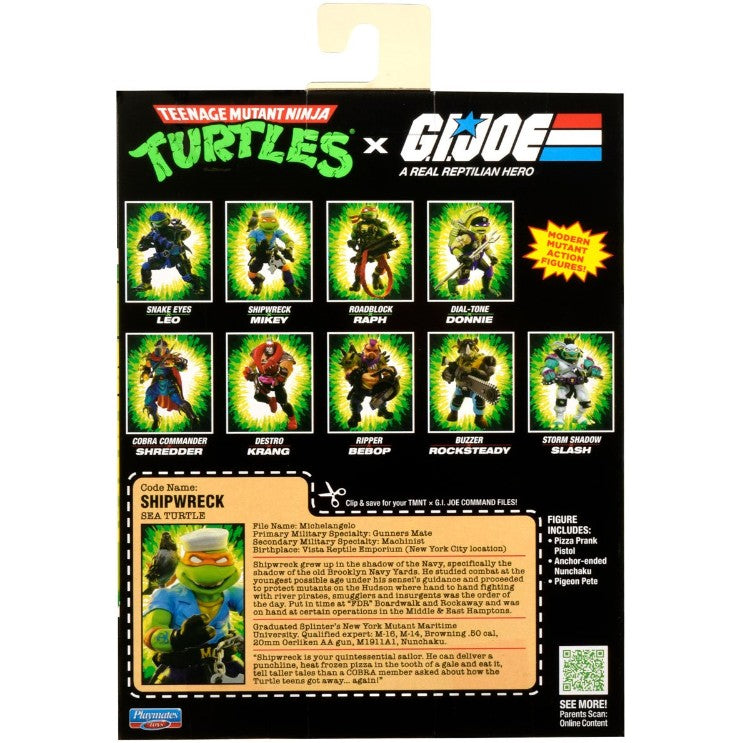 Teenage Mutant Ninja Turtles x G.I. Joe Mikey x Shipwreck Action Figure