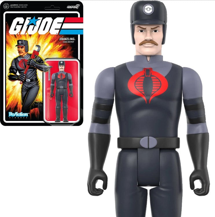 Sale - G.I. Joe Snakeling Mustahe Pink ReAction Figure