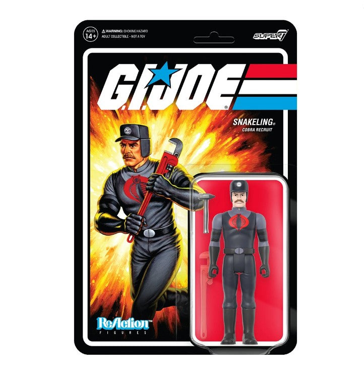 Sale - G.I. Joe Snakeling Mustahe Pink ReAction Figure