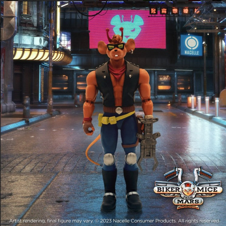 Biker Mice from Mars Throttle 7-Inch Scale Action Figures