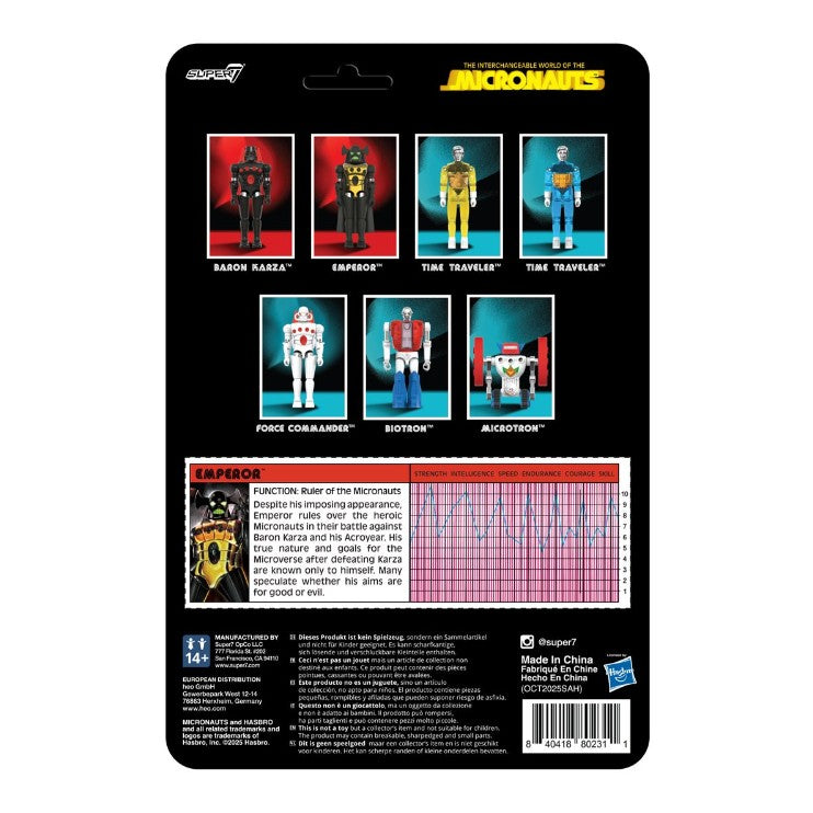 Micronauts Emperor 3 3/4-Inch ReAction+ Figure