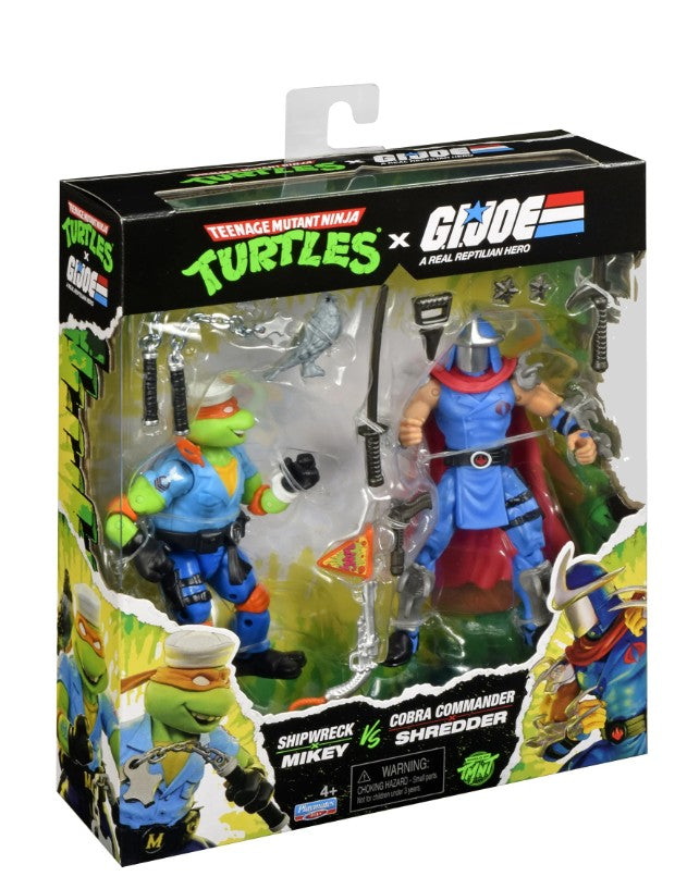 Teenage Mutant Ninja Turtles x G.I. Joe Mikey x Shipwreck vs Shredder x Cobra Commander