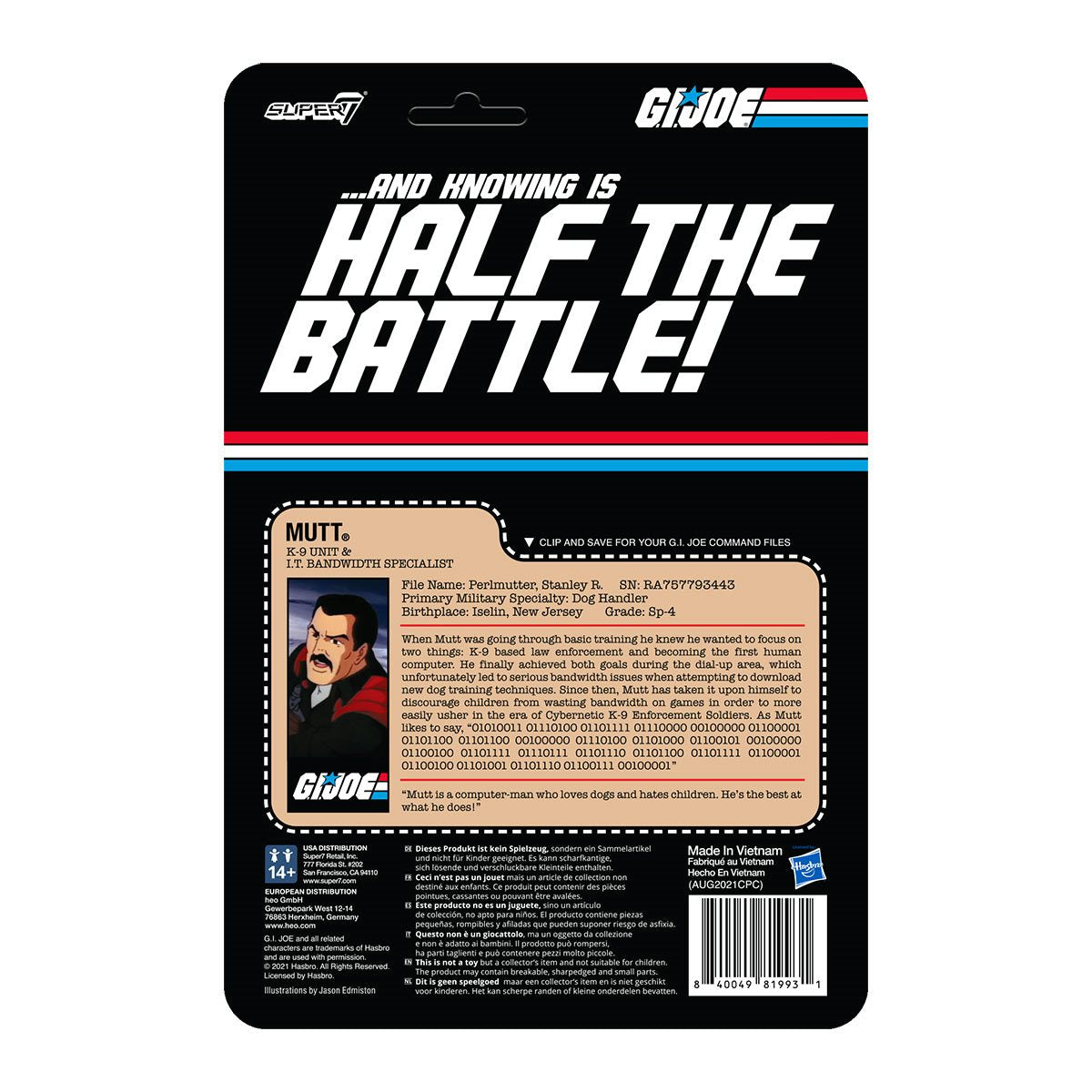 Sale - G.I. Joe Mutt PSA ReAction Figure