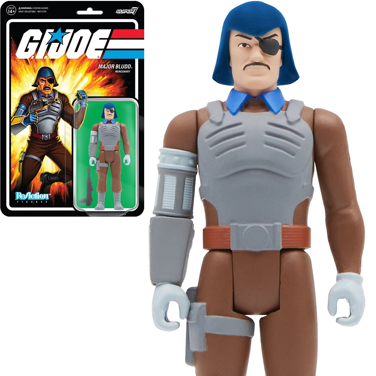Sale - G.I. Joe Major Bludd 3 3/4-Inch ReAction Figure