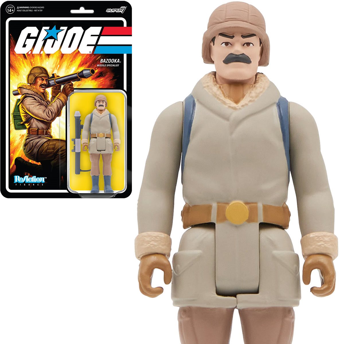 Sale - G.I. Joe Bazooka 3 3/4-Inch ReAction Figure