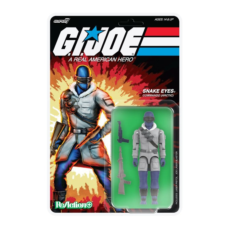 PRE-ORDER for Oct 25 - G.I. Joe Arctic Snake Eyes 3 3/4-Inch ReAction+ Figure