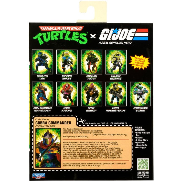 Teenage Mutant Ninja Turtles x G.I. Joe Shredder x Cobra Commander Action Figure