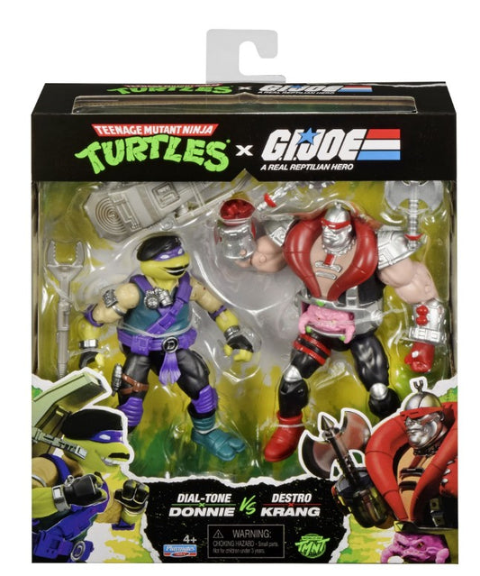 Teenage Mutant Ninja Turtles x G.I. Joe Donnie x Dial-tone vs Krang Droid x Destro
