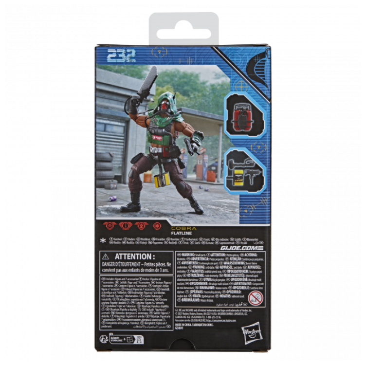 Preorder due Jan 27 - G.I. Joe Classified Series #232, Flatline, Dreadnok Action Figure