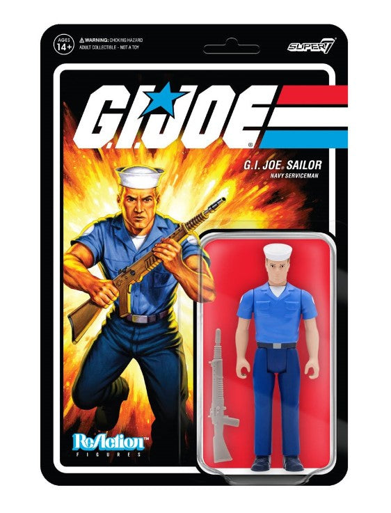 G.I. Joe Blueshirt Clean (Pink) ReAction Figure