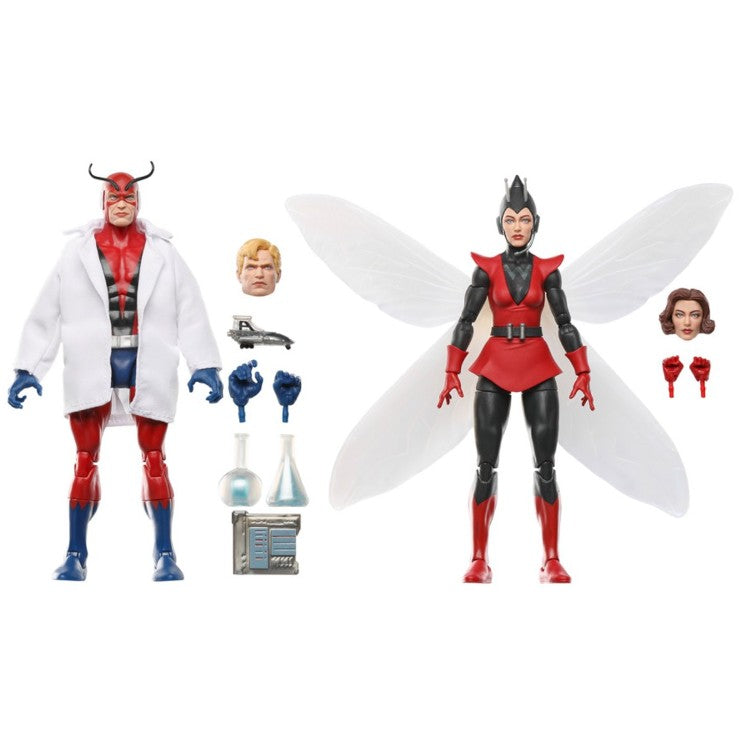 Avengers Marvel Legends Series Hank Pym (Giant-Man) and Janet Van Dyne (Wasp) 6-Inch Action Figure 2-Pack