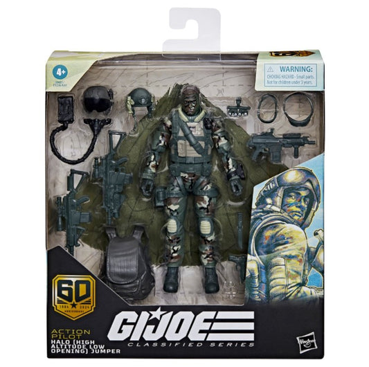 G.I. Joe Classified Series 60th Anniversary 6-Inch Action Pilot HALO Jumper Action Figure