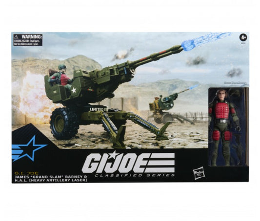 Preorder due Sept 2026 - G.I. Joe Classified Series #213, James "Grand Slam" Barney & H.A.L. Heavy Artillery Laser