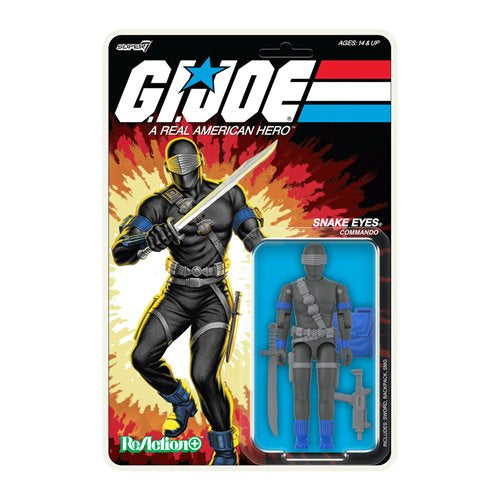 G.I. Joe Reaction+ Snake Eyes 3.75" O-Ring Figure