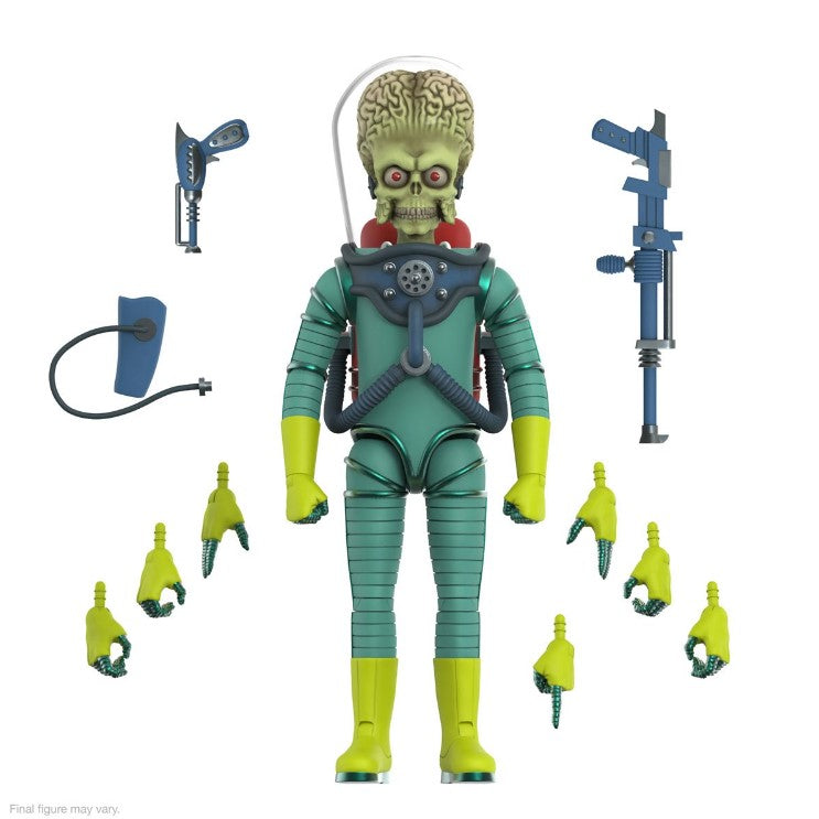 `Message to Preorder Coming Aug 24 - Mars Attacks! Ultimates Martian (Invasion Begins) 7-Inch Scale Action Figure