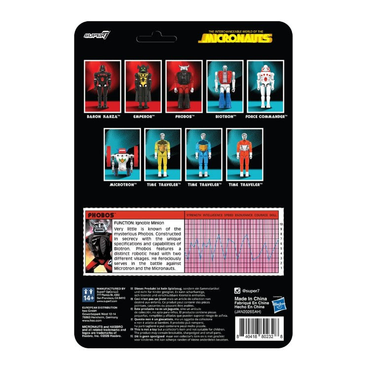 Micronauts Phobos 3 3/4-Inch ReAction+ Figure