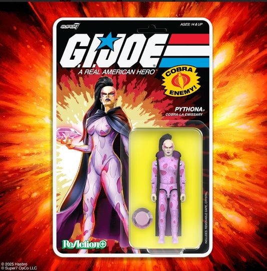 PRE-ORDER for Oct 25 - G.I. Joe Pythona (Movie) 3 3/4-Inch ReAction+ Figure