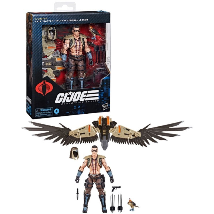 G.I. Joe Classified Series Chip Raptor Talon and General Ledger 6-Inch Action Figure