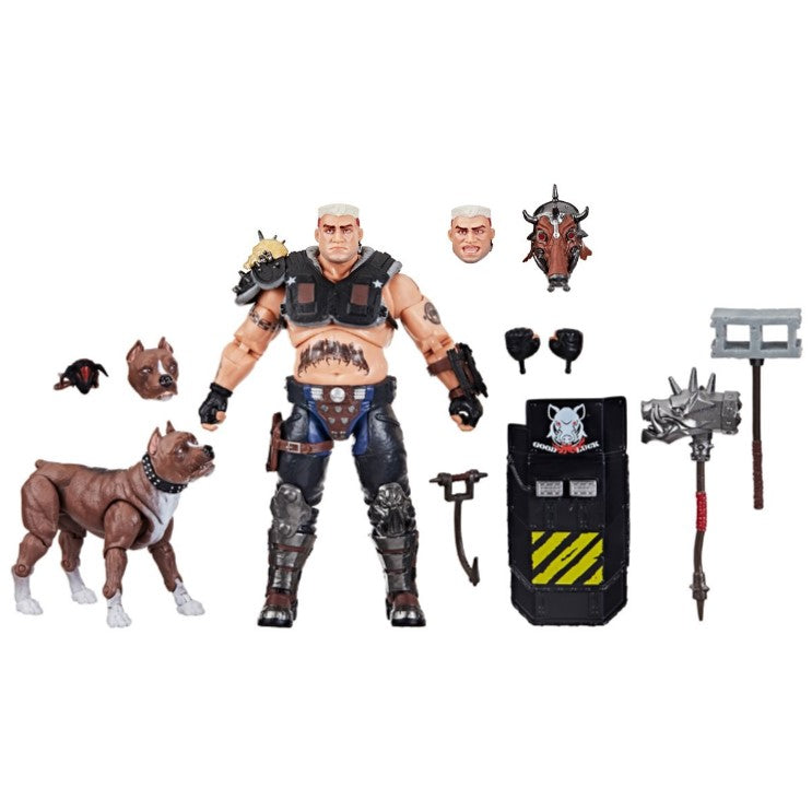 G.I. Joe Classified Series Dreadnok Road Pig and Rawkus Pet Dog Pit Bull 6-Inch Action Figure