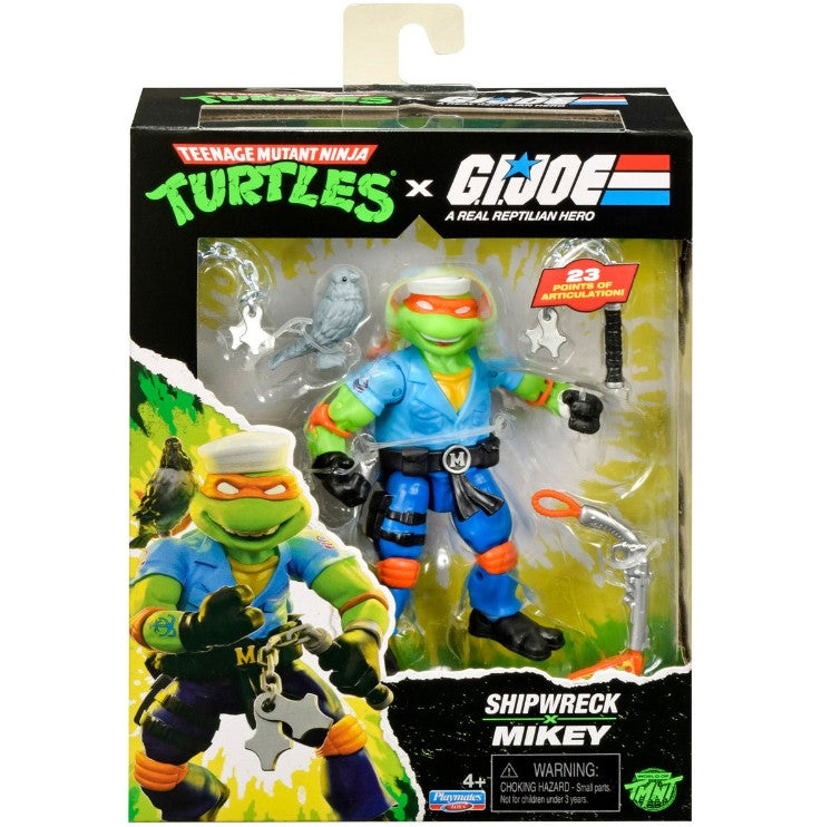 Teenage Mutant Ninja Turtles x G.I. Joe Mikey x Shipwreck Action Figure