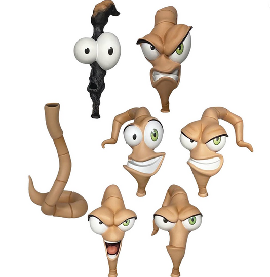 `Message to Preorder - Coming May 24 - Earthworm Jim Worm Body and Head Parts Set