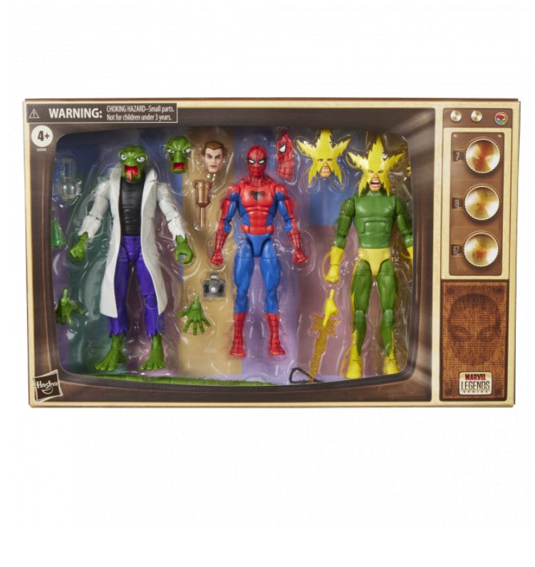 Pre-order for Sep 2026 - Marvel Legends Series Spider-Man, Marvel's Lizard, & Marvel's Electro
