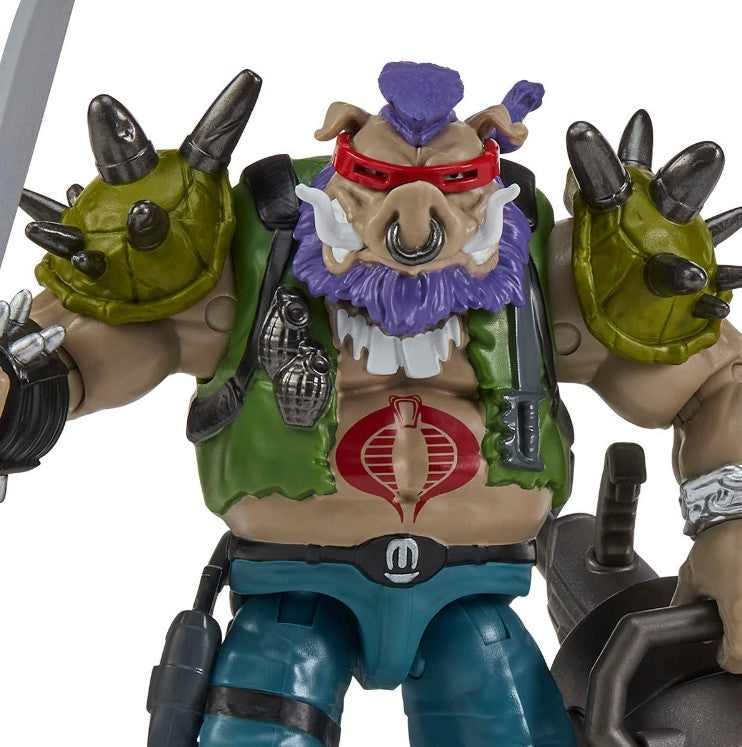 Teenage Mutant Ninja Turtles x G.I. Joe Bebop x Ripper Action Figure