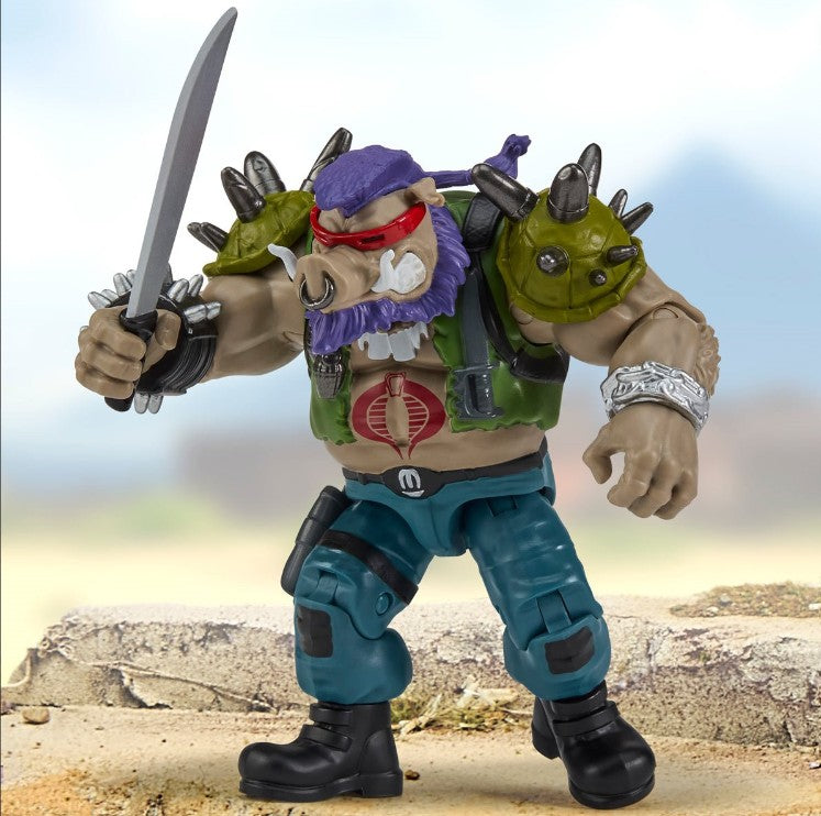 Teenage Mutant Ninja Turtles x G.I. Joe Bebop x Ripper Action Figure