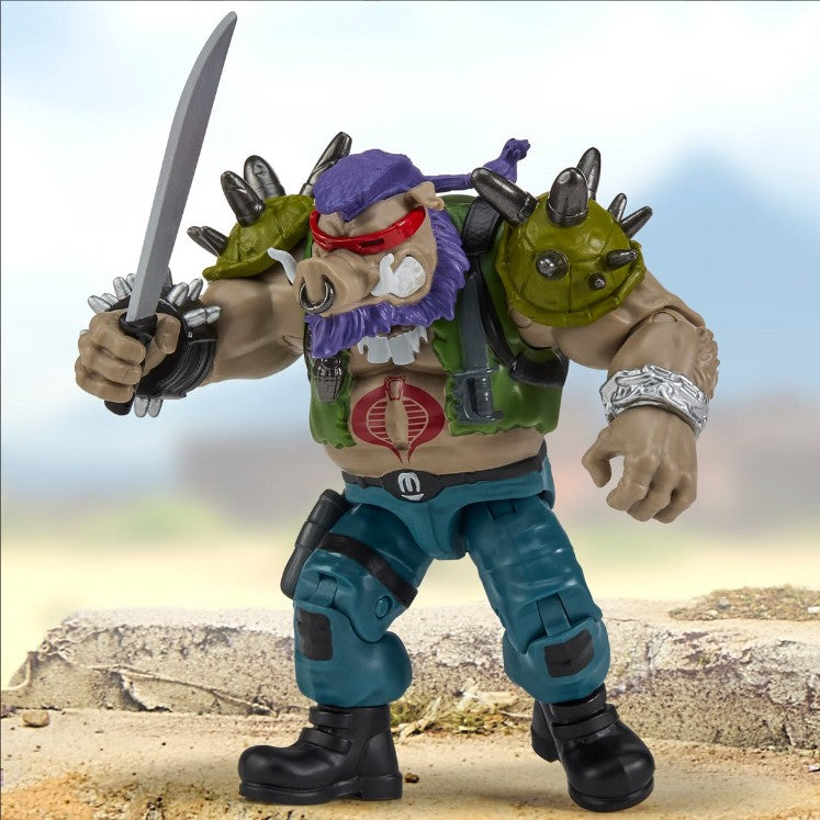 Teenage Mutant Ninja Turtles x G.I. Joe Bebop x Ripper Action Figure
