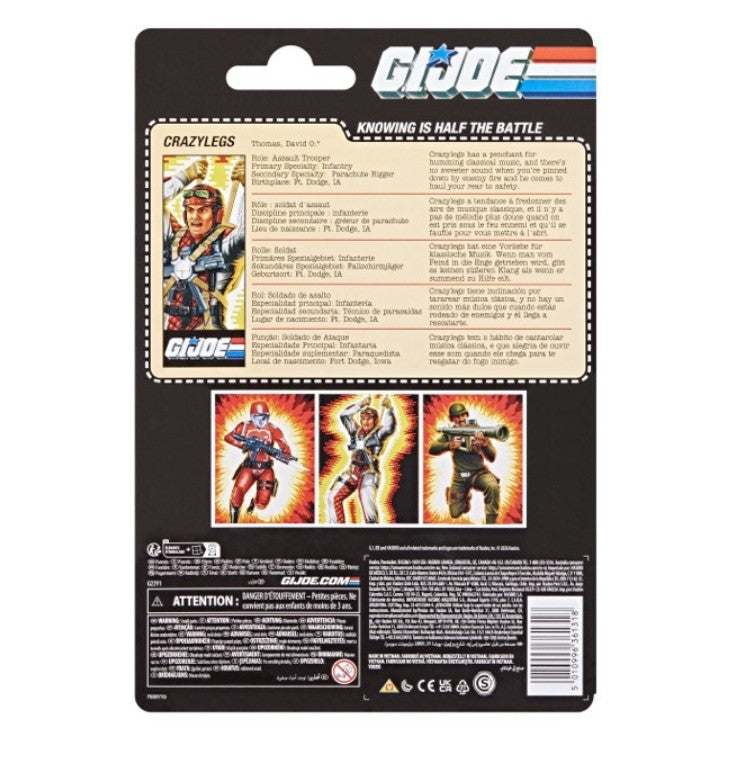 G.I. Joe Classified Series Retro Cardback David “Crazylegs” Thomas
