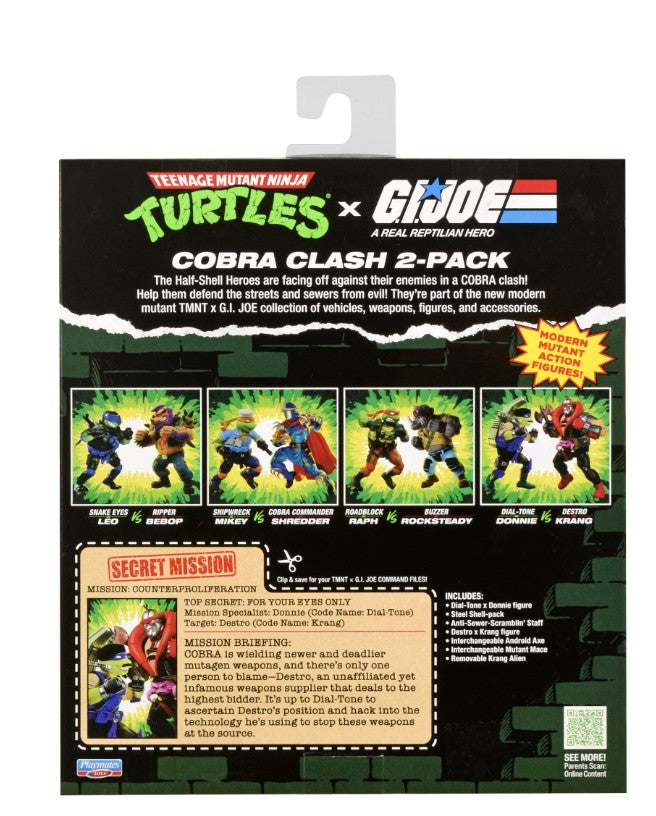 Teenage Mutant Ninja Turtles x G.I. Joe Donnie x Dial-tone vs Krang Droid x Destro