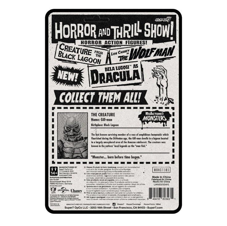 Universal Monsters Creature from the Black Lagoon 3 3/4-inch ReAction+ Figure
