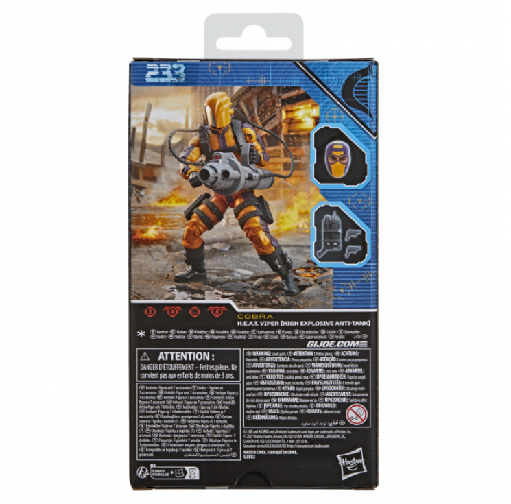 Preorder due Jan 27 - G.I. Joe Classified Series #253, H.E.A.T. Viper Action Figure