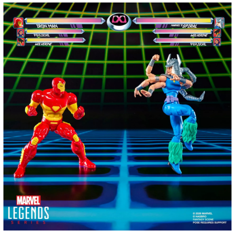 Pre-order for Oct 2026 - Marvel Legends Series Marvel Games Iron Man vs Marvel's Spiral