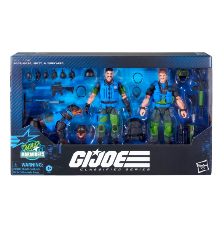 Preorder due Oct 2026 - G.I. Joe Classified Series #220, Mad Marauders Footloose, Mutt, & Junkyard