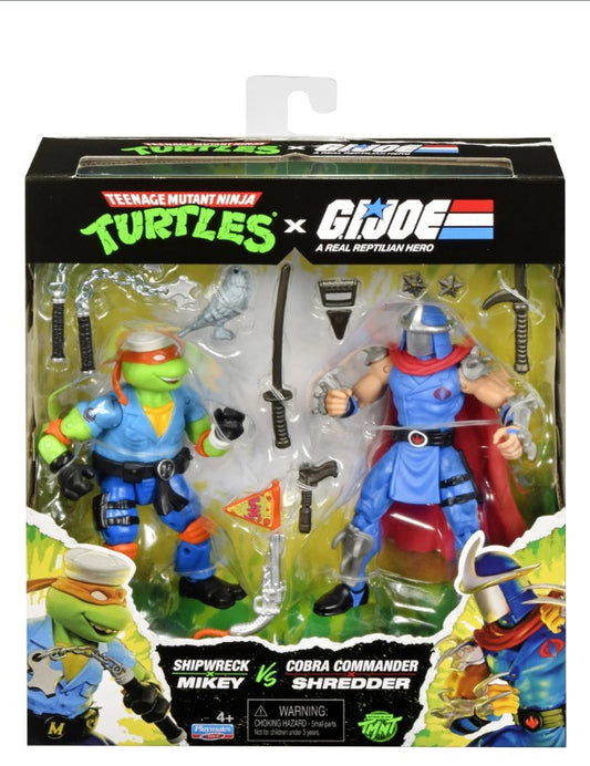 Teenage Mutant Ninja Turtles x G.I. Joe Mikey x Shipwreck vs Shredder x Cobra Commander