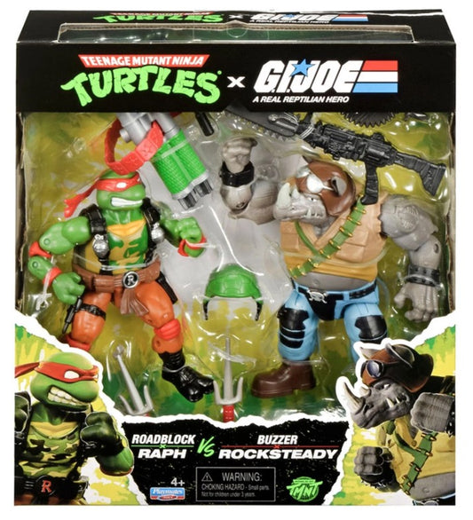 Teenage Mutant Ninja Turtles x G.I. Joe Raphael x Roadblock vs Rocksteady x Buzzer