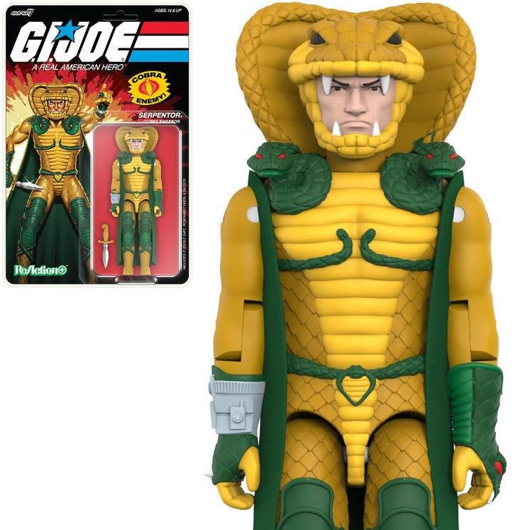 PREORDER Jan 25 - G.I. Joe Reaction+ Serpentor 3.75" O-Ring Figure