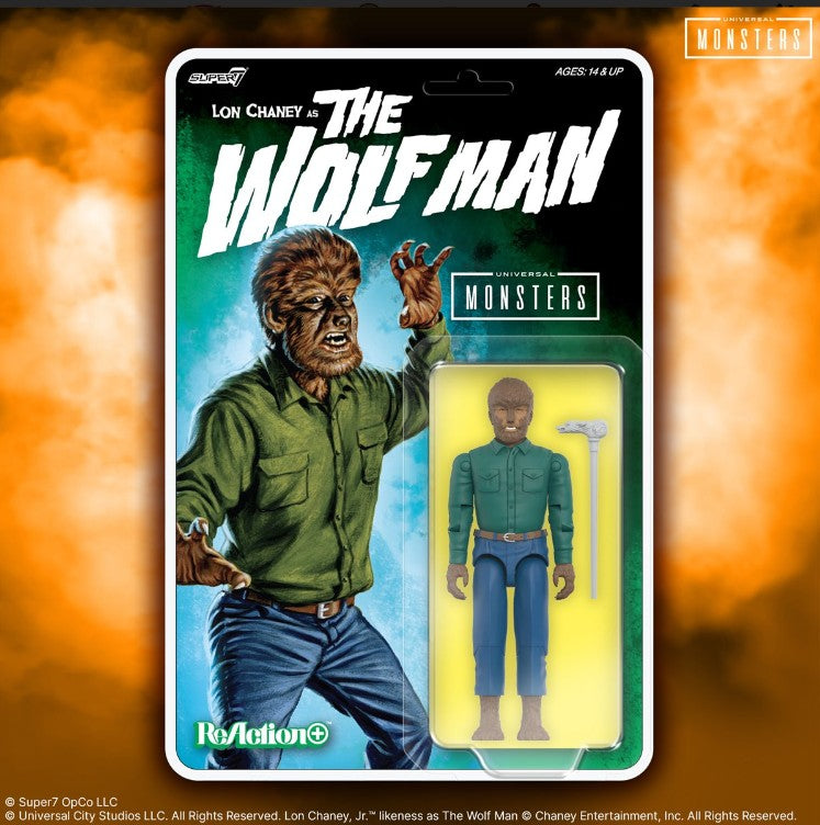 Sold out - Universal Monsters The Wolf Man 3 3/4-inch ReAction+ Figure
