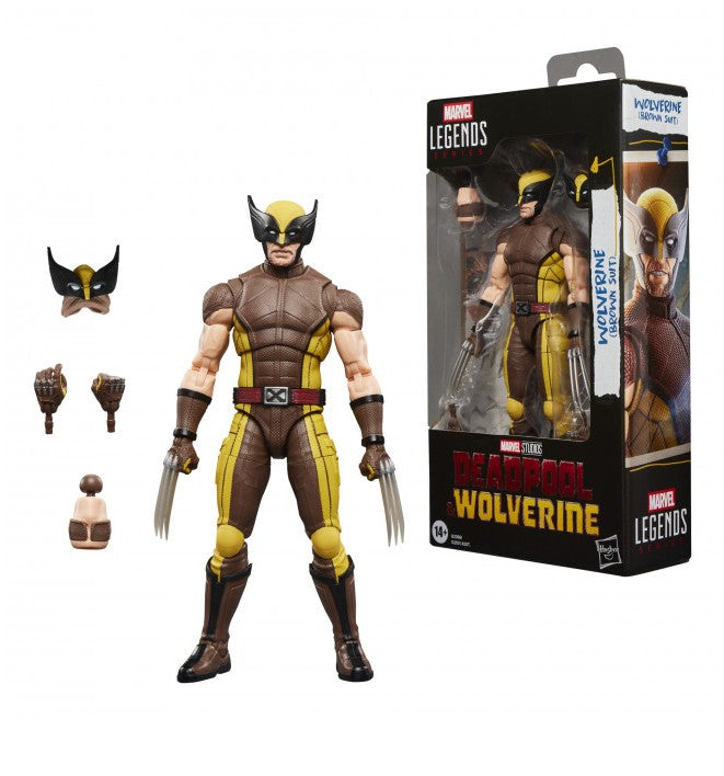 Marvel Legends Series Wolverine (Brown Suit), Movie 6" Action Figure